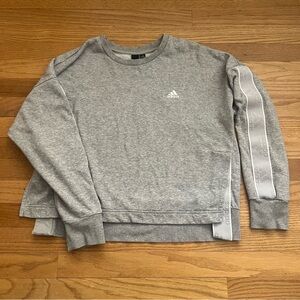 Women’s Adidas Cropped Gray Sweater
